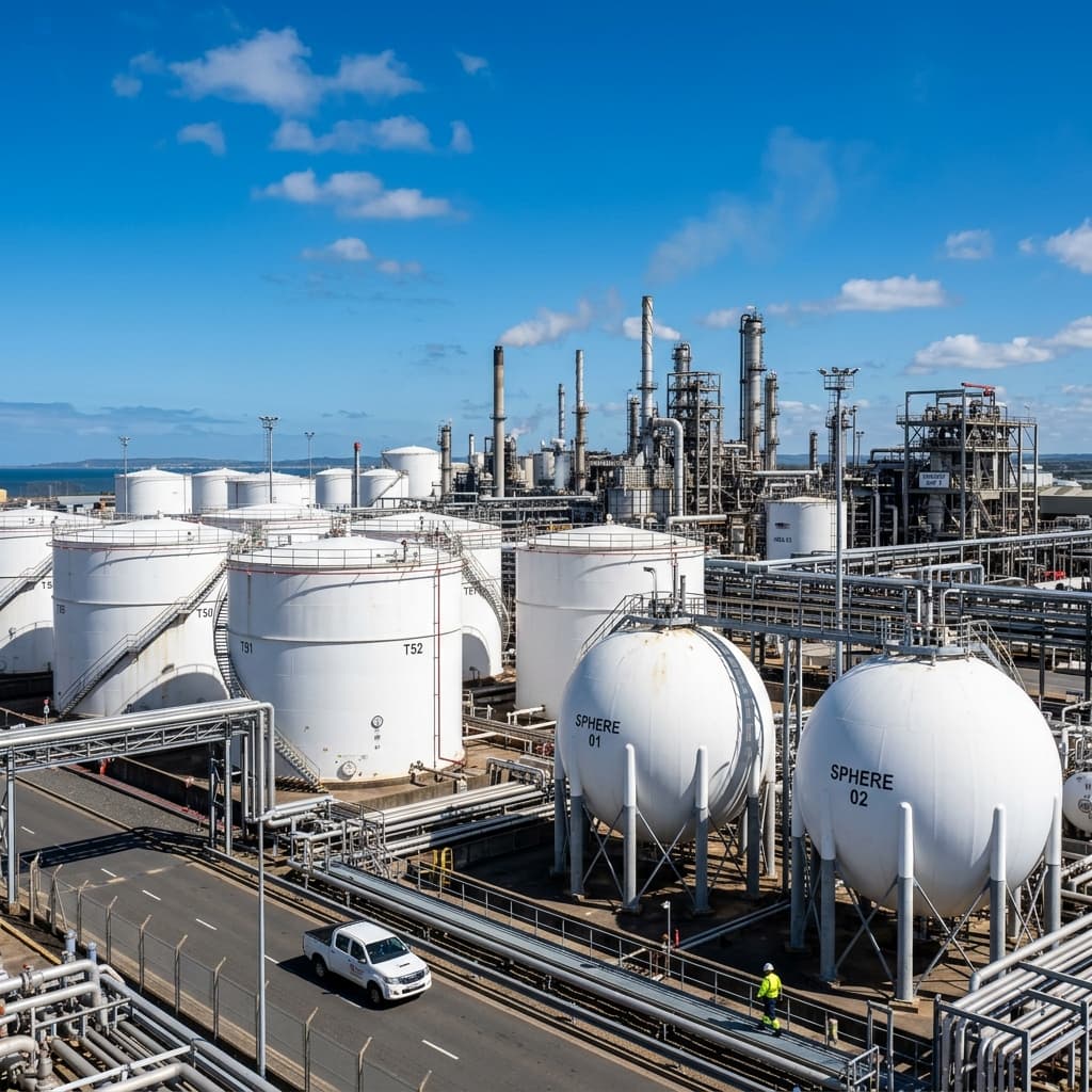 Large scale industrial energy storage facilities